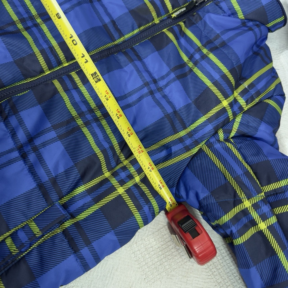 Mountain Xpedition Boys Coat Jacket Blue Plaid Puffer Size XL 14/16 - Picture 5 of 6